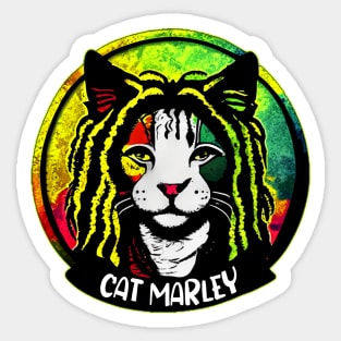 CAT MARLEY Sticker